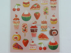 Cute Kawaii Mind Wave Merry Berry Red Strawberry theme Sticker Sheet - for Journal Planner Craft Organizer