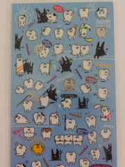 Cute Kawaii Mind Wave Tooth Dentist Clean Sticker Sheet - for Journal Planner Craft Organizer