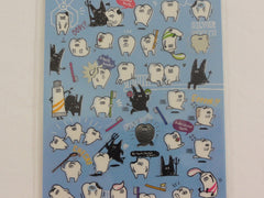 Cute Kawaii Mind Wave Tooth Dentist Clean Sticker Sheet - for Journal Planner Craft Organizer