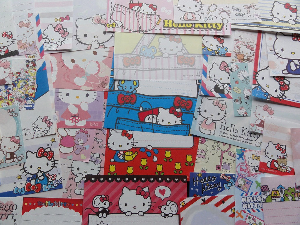 Cute Kawaii Hello Kitty Paper Memo Note Set - A