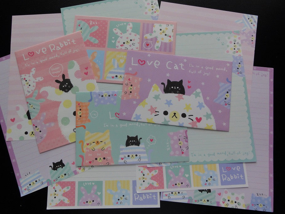 Cute Kawaii Kamio Love Rabbit Cat Letter Sets