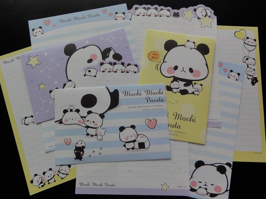Cute Kawaii Kamio Mochi Panda Letter Sets - A