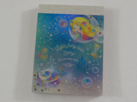 Cute Kawaii Q-Lia Little Fairy Tale Twinkle Star Night Mini Notepad / Memo Pad - B - Stationery Design Writing