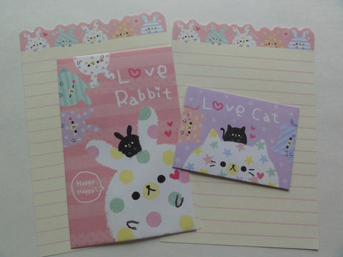 Cute Kawaii Kamio Love Rabbit Cat Mini Letter Sets