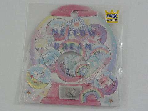 Cute Kawaii Crux Dream Unicorn Love Stickers Flake Sack - for Journal Planner Craft Scrapbook Collectible