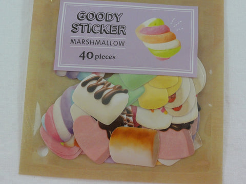 Cute Kawaii Mind Wave Marshmallow Sweet Flake Stickers Sack - for Journal Agenda Planner Scrapbooking Craft