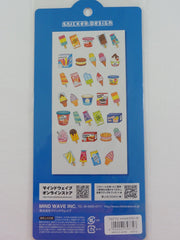 Cute Kawaii Mind Wave Vending Machine Style Sticker Sheet - B Ice Cream Popsicle - for Journal Planner Craft Organizer Schedule