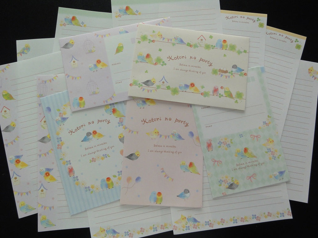 z Kawaii Cute Crux Kotori Birds Letter Sets