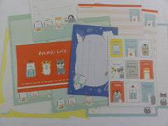 Cute Kawaii Kamio Animal Life Hedgehog Penguin Letter Sets - Stationery Writing Paper Envelope Penpal