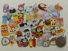 Cute Kawaii Junk Food Marshmallow Soda Rice Ball theme Flake Stickers - 44 pcs