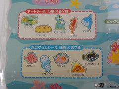 Cute Kawaii Naito Ocean Sea Animals Fish Underwater Theme Stickers Sack - A