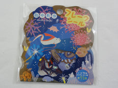 Cute Kawaii Naito Ocean Sea Animals Fish Underwater Theme Stickers Sack - B