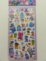 Cute Kawaii Crux Ghost Skeleton Halloween Sticker Sheet