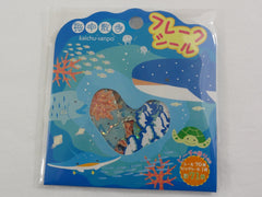 Cute Kawaii Naito Ocean Sea Animals Underwater Fish Theme Stickers Sack - D