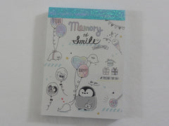 Cute Kawaii Q-Lia Memory of Smile Penguin Mini Notepad / Memo Pad - Stationery Design Writing Collection