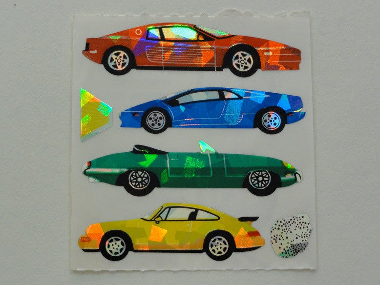 Sandylion Sport Cars Prismatic Sticker Sheet / Module - Vintage & Collectible