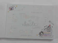 Cute Kawaii Q-Lia Memory of Smile Penguin Mini Notepad / Memo Pad - Stationery Design Writing Collection