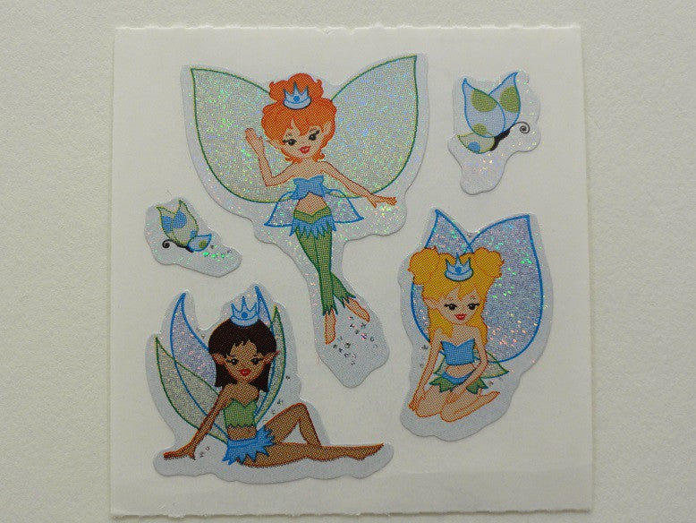 Sandylion Fairies Glitter Sticker Sheet / Module - Vintage & Collectible