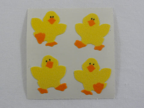 Sandylion Duck Fuzzy Sticker Sheet / Module - Vintage & Collectible