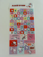 Cute Kawaii Sanrio Hello Kitty Sticker Sheet - 2015 Rare HTF Collectible - for Journal Planner Craft Stationery