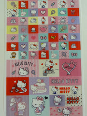 Cute Kawaii Sanrio Hello Kitty Sticker Sheet - 2015 Rare HTF Collectible - for Journal Planner Craft Stationery