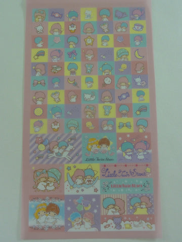 Cute Kawaii Sanrio Little Twin Stars Sticker Sheet - 2015 Rare HTF Collectible - for Journal Planner Craft Stationery