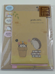 Cute Kawaii Mind Wave Hedgehog Letter Set Pack - C - Stationery Writing Paper Envelope Pen Pal