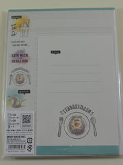 Cute Kawaii Mind Wave Hedgehog Letter Set Pack - D - Stationery Writing Paper Envelope Pen Pal