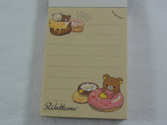 Kawaii Cute San-X Rilakkuma Bear Deli Mini Notepad / Memo Pad - A - Stationery Writing Message