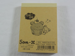Kawaii Cute San-X Rilakkuma Bear Deli Mini Notepad / Memo Pad - B - Stationery Writing Message