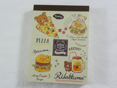 Cute Kawaii San-X Rilakkuma Bear Deli Mini Notepad / Memo Pad - C - Stationery Writing Message