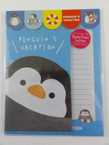 Cute Kawaii Penguin's Vacation Letter Sets with Stickers