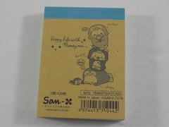 Kawaii Cute San-X Mamegoma Seal Mini Notepad / Memo Pad - G - Collectible HTF Stationery