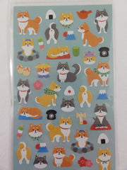 Cute Kawaii Mind Wave Dogs Puppies Sticker Sheet - for Journal Planner Craft Scrapbook Notebook Organizer