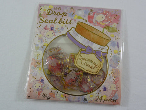 Cute Kawaii San-X Sentimental Circus Drop Seal Bits Style Flake Stickers Sack - for Journal Planner Agenda Craft Scrapbooking Collectible