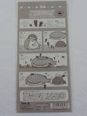 Cute Kawaii San-X Jinbesan Whale Sticker Sheet 2017 - E - for Planner Journal Scrapbook Craft