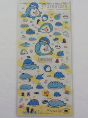 Cute Kawaii San-X Jinbesan Whale Sticker Sheet 2017 - F - for Planner Journal Scrapbook Craft