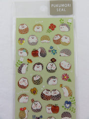 Cute Kawaii Mind Wave Hedgehog Sticker Sheet - for Journal Planner Craft Organizer Scrapbook Notebook