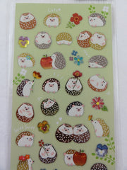 Cute Kawaii Mind Wave Hedgehog Sticker Sheet - for Journal Planner Craft Organizer Scrapbook Notebook