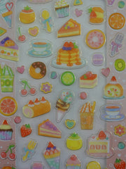 Cute Kawaii Mind Wave Food Drink Sweet Bakery Scented Sticker Sheet - for Journal Planner Craft Organizer