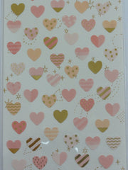Cute Kawaii Mind Wave Hearts Love Wedding Sticker Sheet - for Journal Planner Craft Organizer Calendar