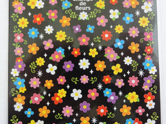 Cute Kawaii Mind Wave Flowers Sticker Sheet - for Journal Planner Craft Organizer Calendar