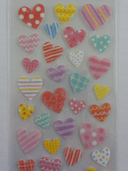 Cute Kawaii Mind Wave Hearts Love Sticker Sheet - for Journal Planner Craft