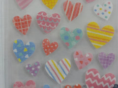 Cute Kawaii Mind Wave Hearts Love Sticker Sheet - for Journal Planner Craft