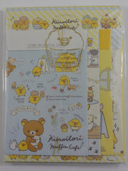 Cute Kawaii San-X Muffin Cafe Rilakkuma Letter Set Pack - Stationery Writing Paper Envelope Penpal