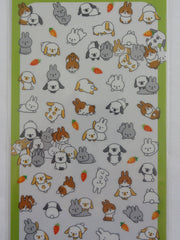 Cute Kawaii Mind Wave Bunny Rabbit Animal Sticker Sheet - for Journal Planner Craft Organizer Calendar