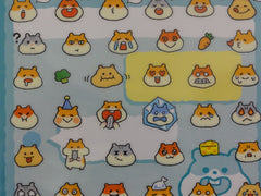 Cute Kawaii Mind Wave Funny Hamster Sticker Sheet - for Journal Planner Craft Organizer Calendar