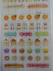 Cute Kawaii Mind Wave Donut Muffin Ice Cream Cookie Sweet Bakery time Schedule Sticker Sheet - for Journal Planner Craft Organizer