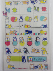 Cute Kawaii Mind Wave Dog Puppies Fun time Schedule Sticker Sheet - for Journal Planner Craft Organizer