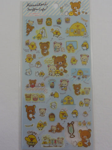 Cute Kawaii San-X Rilakkuma Bear Muffin Cafe Sticker Sheet 2019 - B - for Planner Journal Scrapbook Craft